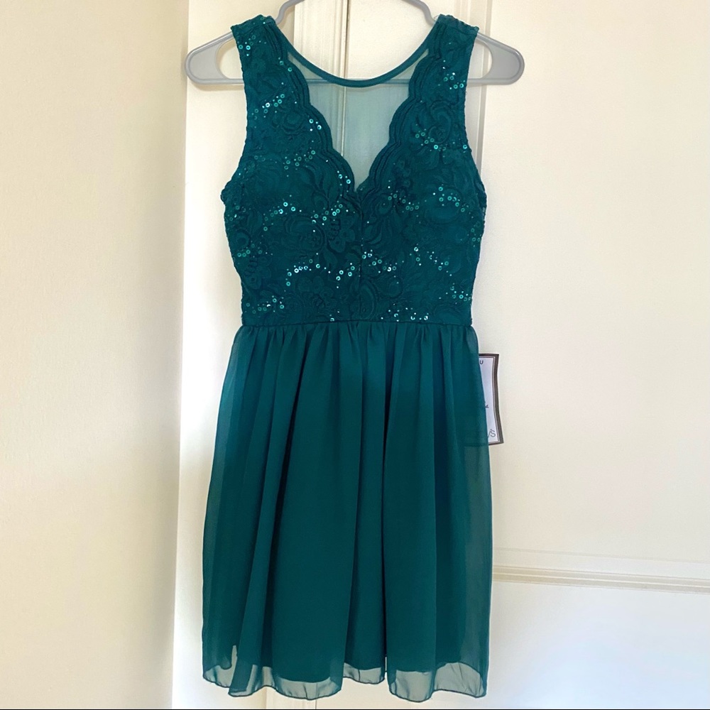 Speechless Emerald Green Dress